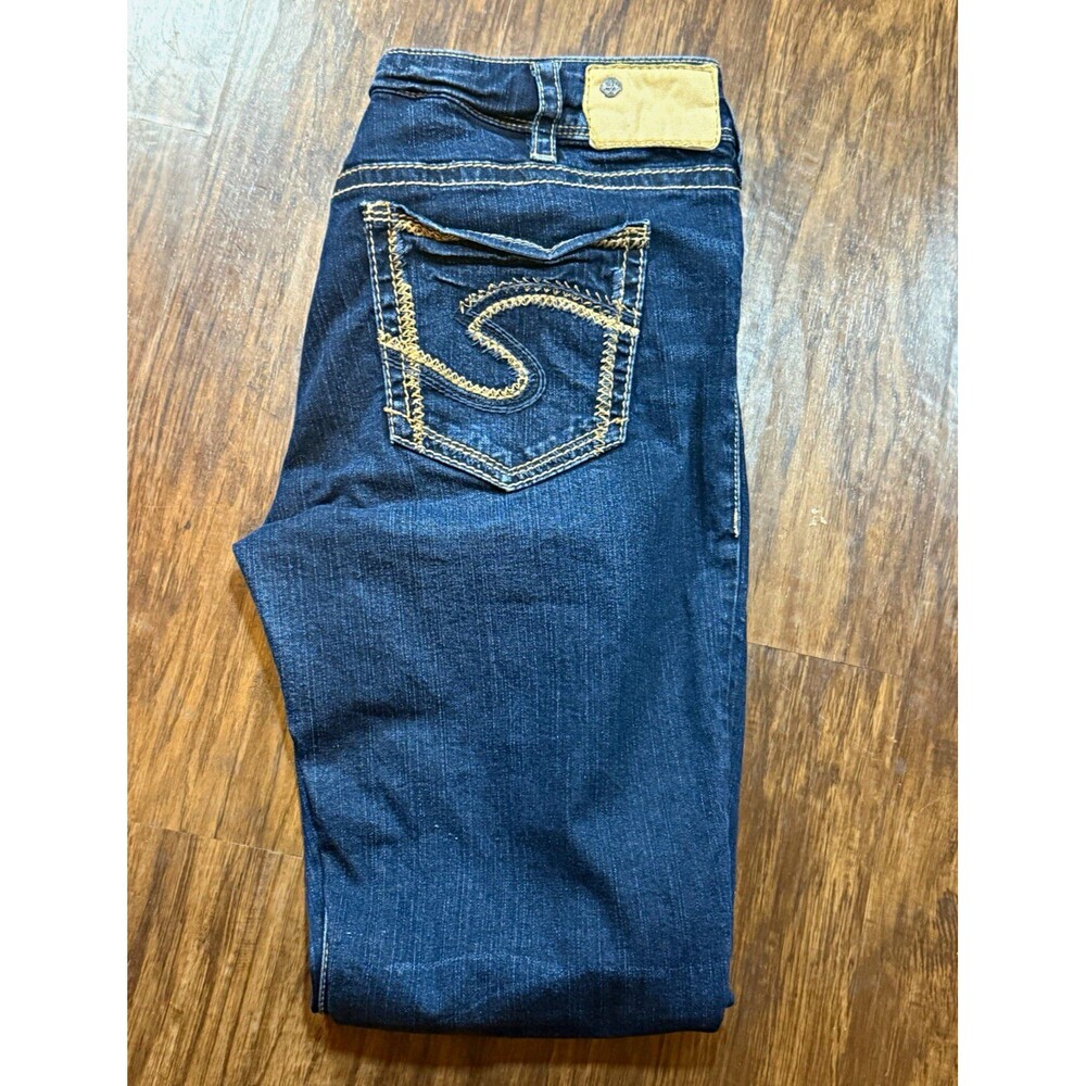 Silver Jeans Suki Women’s 31 X 31 Mid Rise Skinny Jeans Dark Wash Blue 5-Pocket